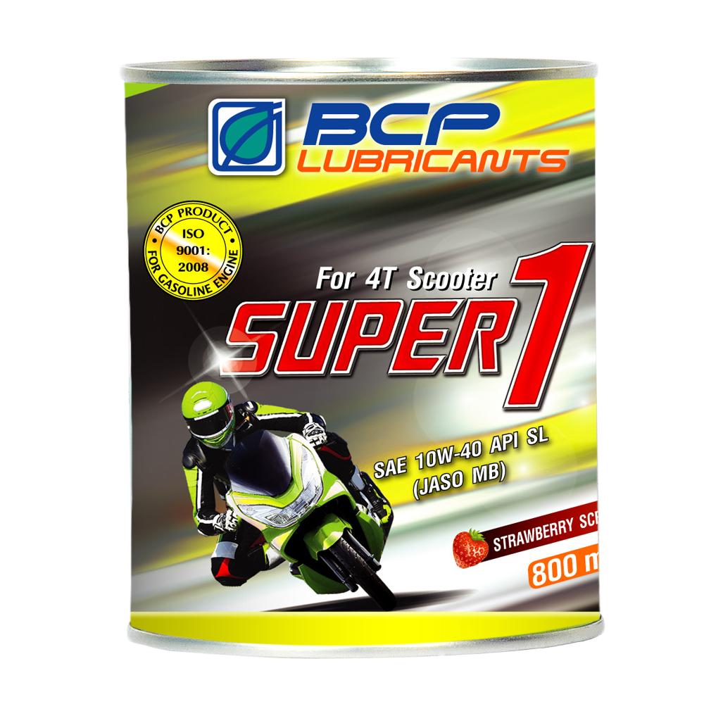 Dầu nhớt dành cho xe ga BCP SUPER 1 – 0.8 LÍT API SL – JASO MB – SAE 10W40 PHIÊN BẢN LON – MÙI THƠM DÂU